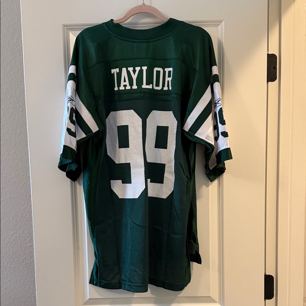 NY JETS NFL Reebok Green and White Football Jersey #99 - Picture 2 of 4